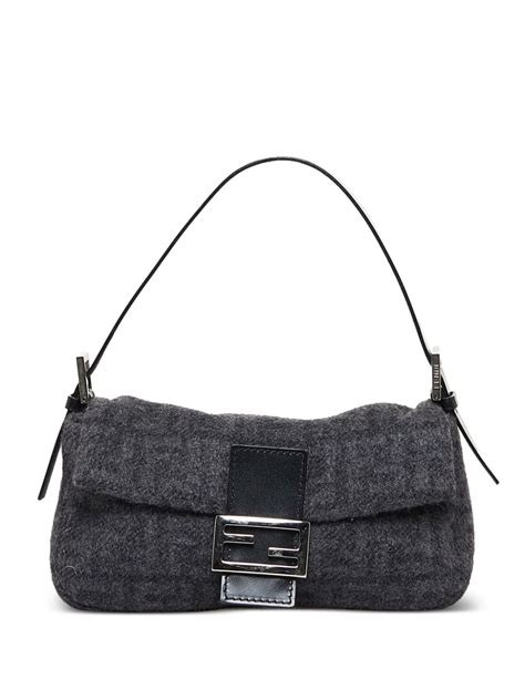 fendi mamma baguette wool|fendi baguette pouch.